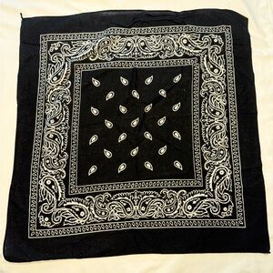 Black and White Bandana
